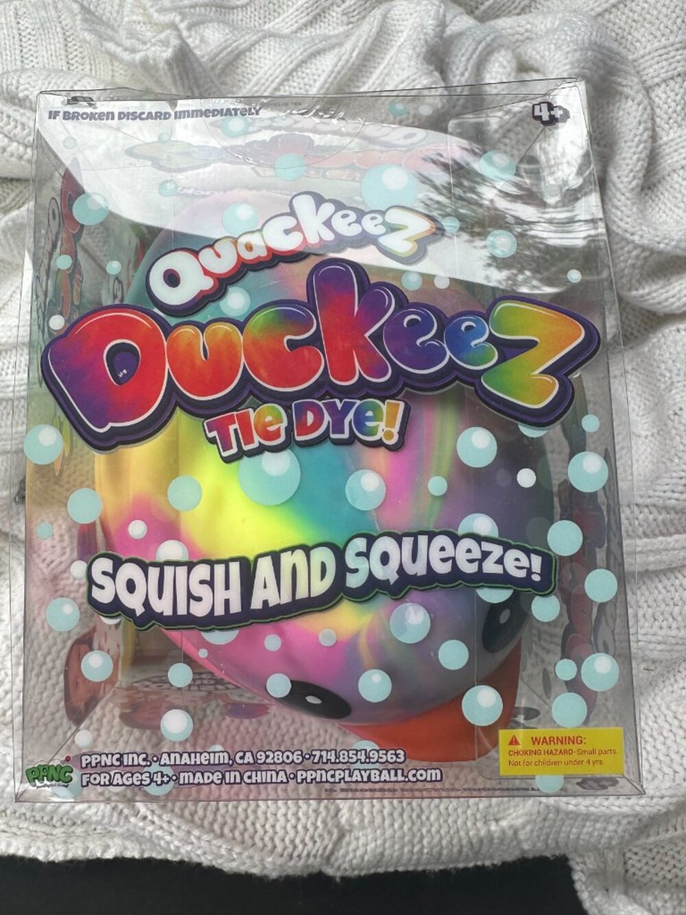Quackeez Duckeez Tie Dye Squish